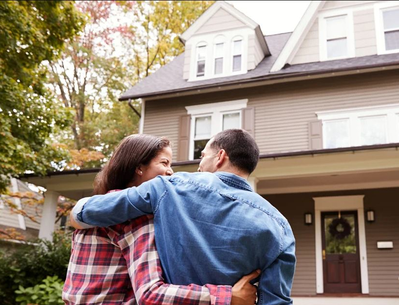 Couple and home